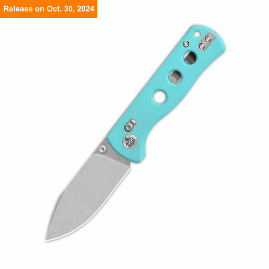 QSP Canary Glyde Lock Pocket Knife 14C28N Blade Tiffany Blue G10 Handle QS150GL-C1