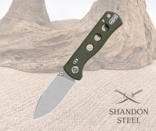 QSP Canary Glyde Lock Olive Green G10 Handle QS150GL-B1