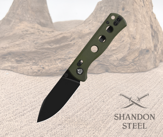 QSP Canary Glyde Lock Olive Green G10 Handle QS150GL-B2