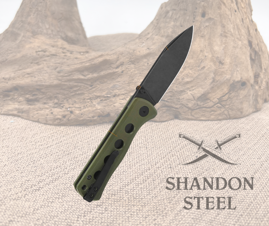 QSP Canary Olive Green G10 Handle QS150-F2