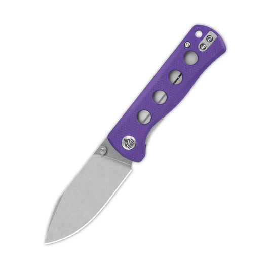 QSP Canary Folder Liner Lock Pocket Knife 14C28N Blade Purple G10 Handle QS150-D1