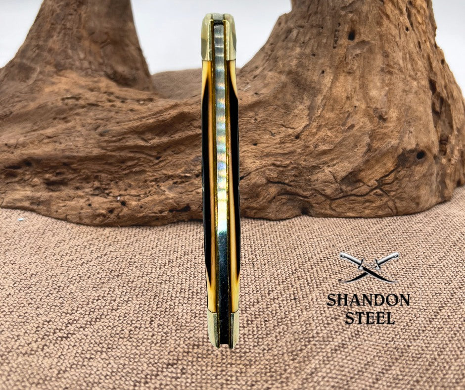 Queen Steel USA #31 (2 Blade) Congress Winterbottom Bone No Tang Stamp (64)