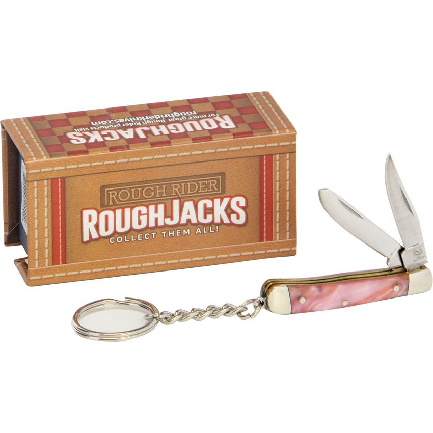 Rough Rider Mini Trapper Keychain Pink RR1552