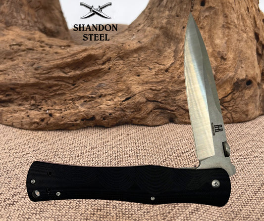 Rough Rider Linerlock Black G10 RR1871 4.88" Stainless Folding Pocket Knife (22)