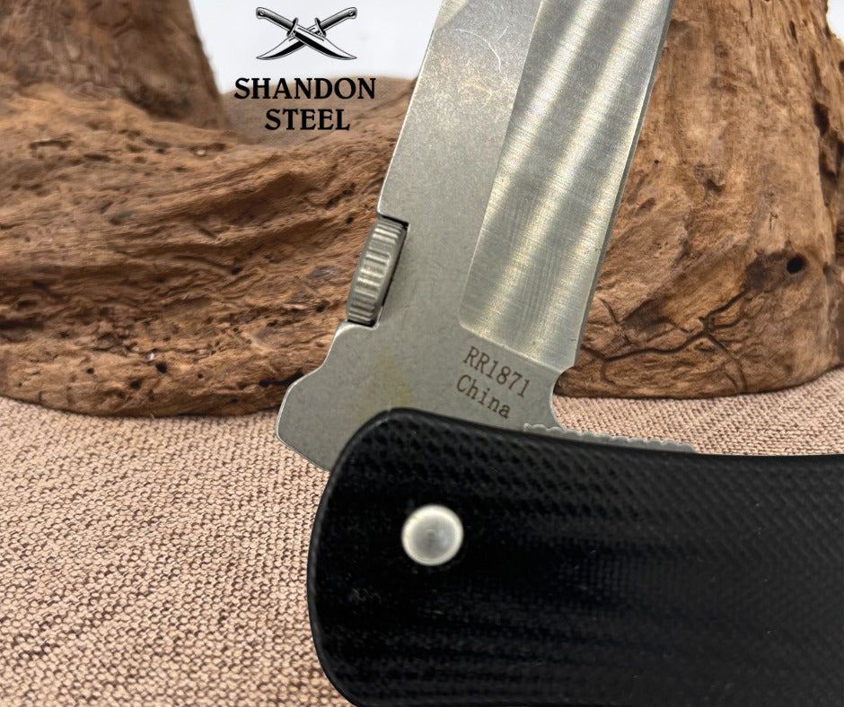 Rough Rider Linerlock Black G10 RR1871 4.88" Stainless Folding Pocket Knife (22)