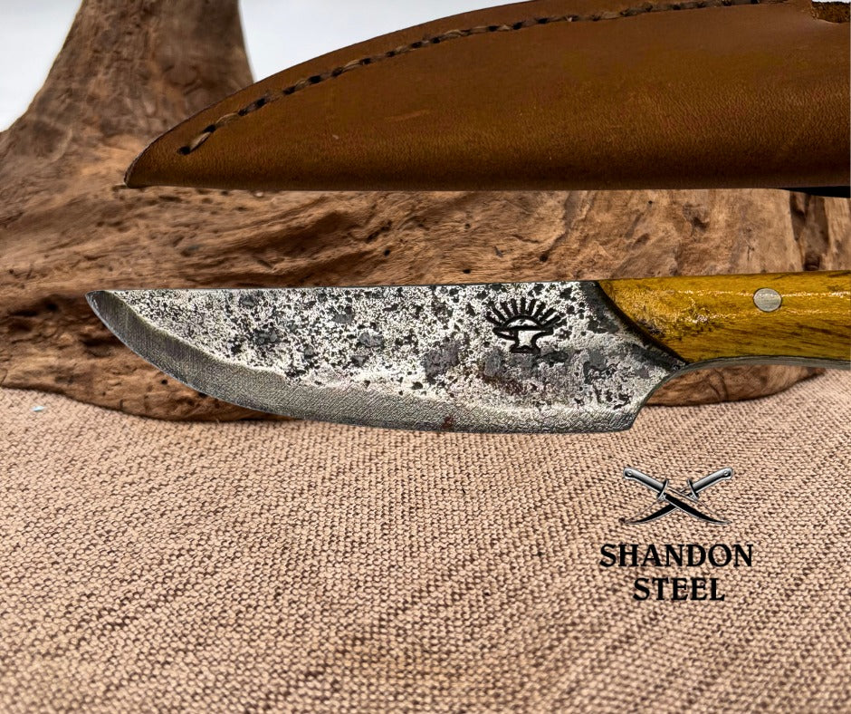 Custom USA Hand forged Trade Hunting Skinning Frontier Patch Plains Knife (P01)