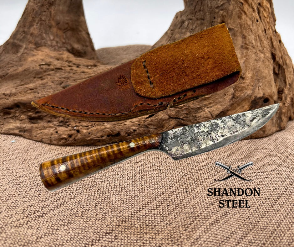 Custom USA Hand forged Trade Hunting Skinning Frontier Patch Plains Knife (P02)
