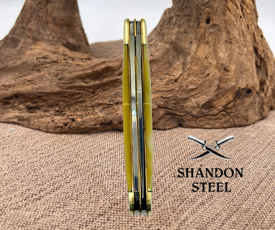 Raging Bull Double Trouble 2 Blade Trapper Slipjoint Folding Pocket Knife (74)