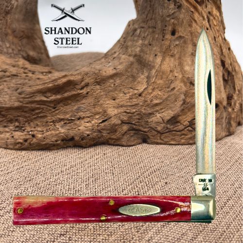 Case XX USA SR6185 SSP 1980 Doctors Smooth Red Appaloosa Bone Pocket Knife (16)
