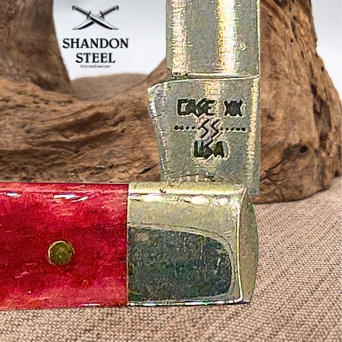 Case XX USA SR6185 SSP 1980 Doctors Smooth Red Appaloosa Bone Pocket Knife (16)