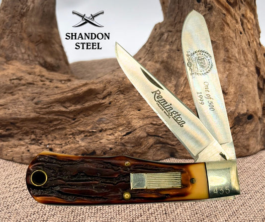 REMINGTON # R1178 MINI TRAPPER BULLET 1999 Folding Pocket KNIFE UCM USA (125)