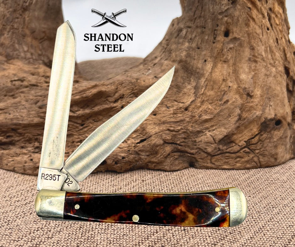 Remington 2002 USA R-295T 2 Blade Trapper Folding Pocket Knife 4 1/8" (14)
