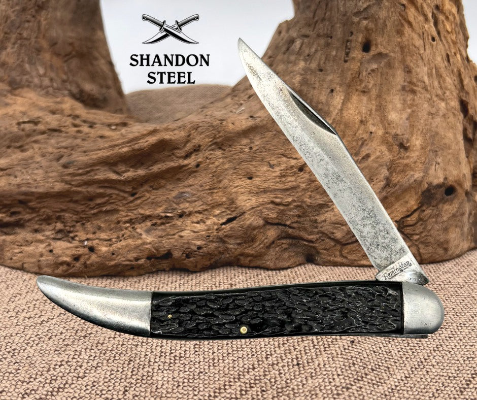 Remington USA Straightline Toothpick/Fish Folding Pocket Knife Carbon Steel (76)