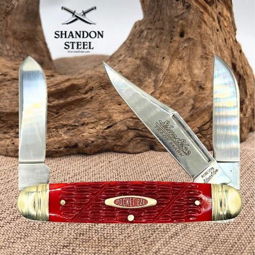 Robeson Cattleman Red Bone Jigged Folding Stainless Pocket Knife 633865 (157)