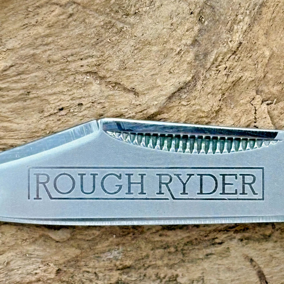 Rough Rider Barlow Buckshot Bone RR2041 2 Blade Stainless Folding Knife (119)