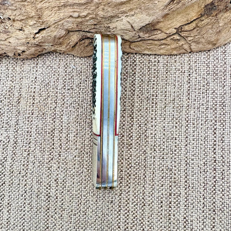 Rough Rider Barlow Buckshot Bone RR2041 2 Blade Stainless Folding Knife (119)