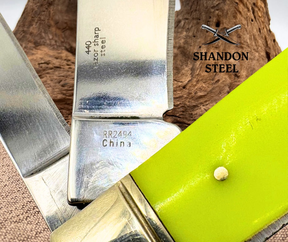 Rough Ryder Moon Glow Half Hawk 2 Blade Folding Pocket Knife RR2494 (29)