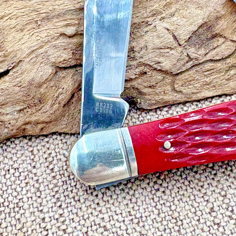 Rough Rider Split Back Whittler Red Bone RR282 Stainless Folding Knife (38)