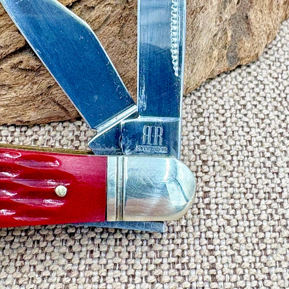 Rough Rider Split Back Whittler Red Bone RR282 Stainless Folding Knife (38)