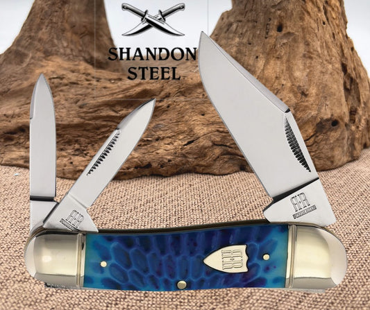 Rough Rider Whittler Blue Dragon Bone RR2713