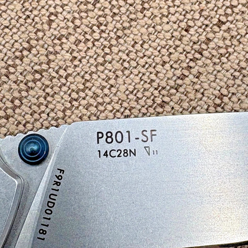 Ruike P128-SF Knife 3Cr14N Handle 14C28N Plain Edge Flipper Pocket Knife (163)