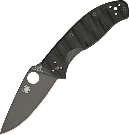 TENACIOUS BLACK G-10 BLACK BLADE PLAINEDGE C122GBBKP