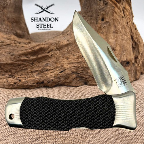 Vintage SOG Tomcat 1st Gen S.M.CA. Seki Japan Folding Lockback PocketKnife  (90)