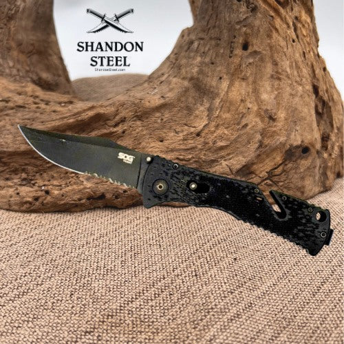 SOG Trident Assisted Open Folding Pocket Knife Arc Lock Folder Aus-8 (202)