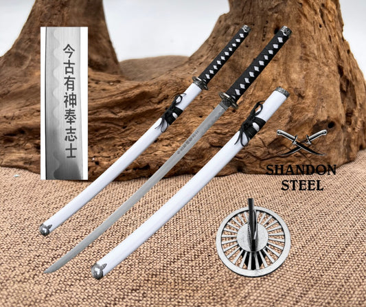 White SAMURAI SWORD 40" OVERALL SW-68W