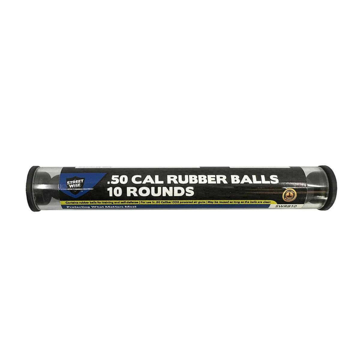 Streetwise .50 Cal Rubber Ball 10 Rounds (SWRB10)