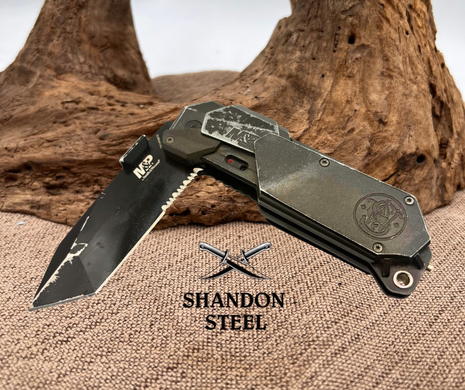 Smith & Wesson Folding Knife 4034 Steel Blade Aluminum Handle SWMP9BTS (63)