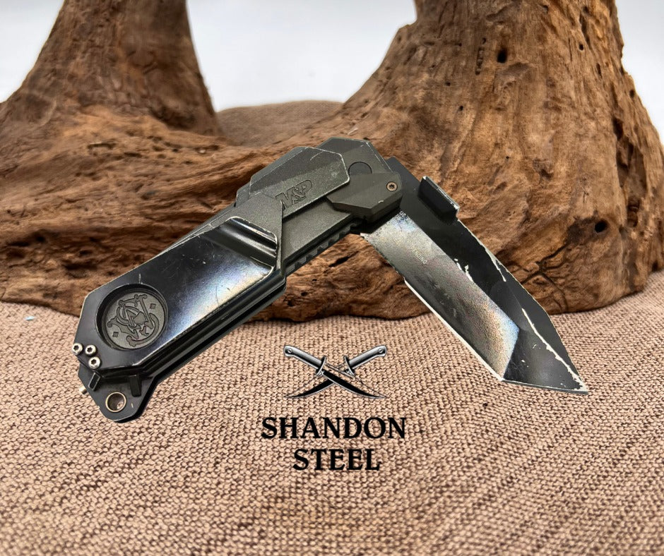 Smith & Wesson Folding Knife 4034 Steel Blade Aluminum Handle SWMP9BTS (63)