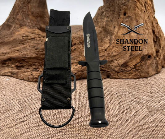 Smith & Wesson Search and Rescue 6" Fixed Blade Knife w Sheath 10-3/8" CKSUR1