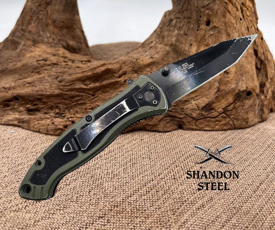 Smith & Wesson Folding Tanto Pocket Knife Green Special Ops Linerlock SPECL (54)