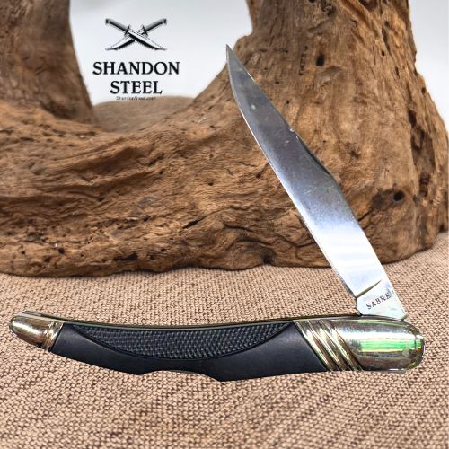 Sabre Toothpick Lockback Folding Single Blade Clip Point Pocket Knife (16)