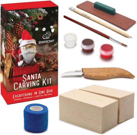 Beavercraft Santa Carving Kit BVRDIY06