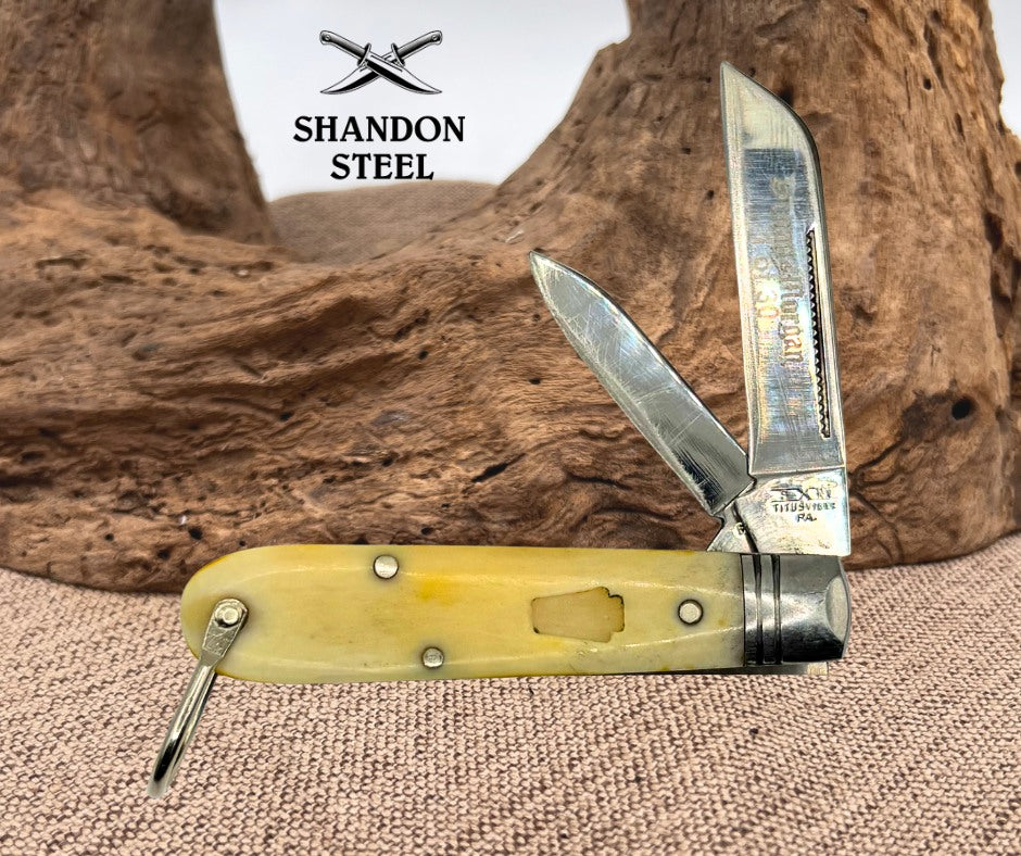 Schatt & Morgan USA Natural Bone 2 Blade Folding Jack Pocket Knife 1 of 30 (71)