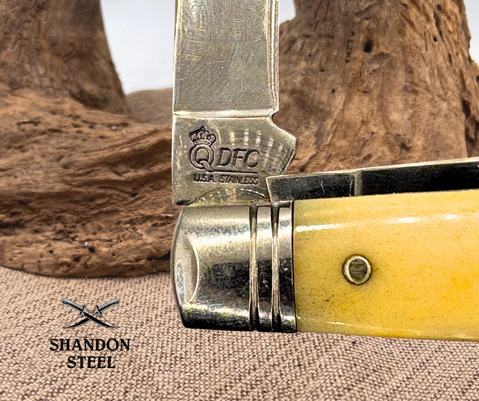 Schatt & Morgan USA Natural Bone 2 Blade Folding Jack Pocket Knife 1 of 30 (71)