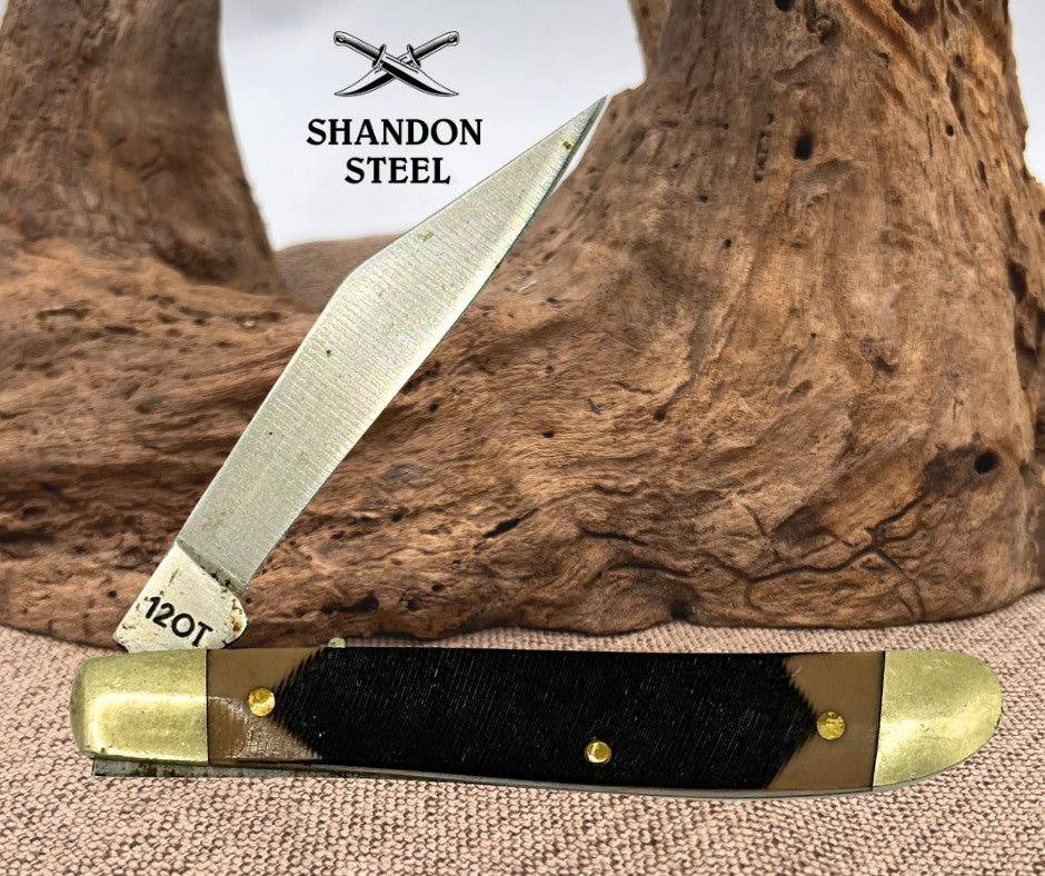 Old Timer Pal 12OT Folding Pocket Knife - Schrade Pen Knife Sawcut Delrin (146)
