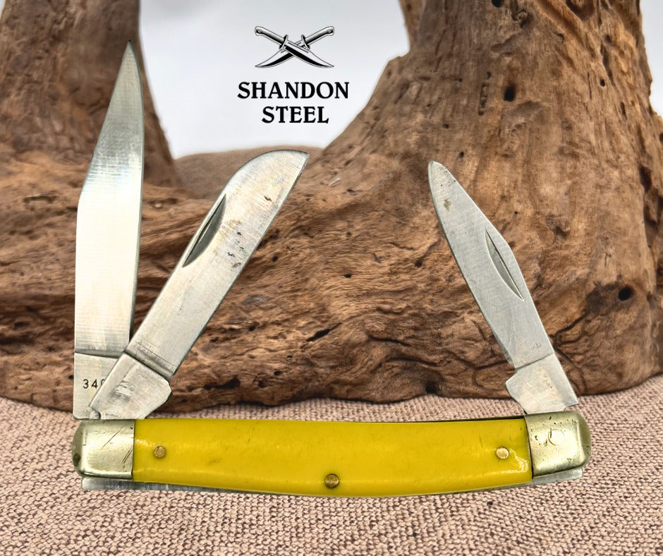 Schrade 34OTY Old Timer Stockman Pattern 3 Blade Pocketknife 3.25”Closed (106)