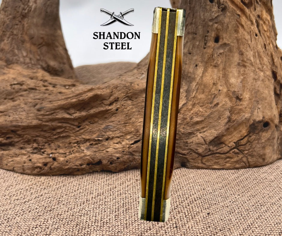 Schrade USA 83ot Old Timer Pocketknife, Two Blades, Derlin Handle, Vintage (103)