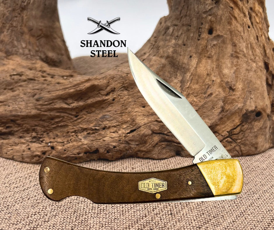 Schrade Old Timer 6OTW Golden Bear 8.7in Traditional Lockback Folding Knife (7)