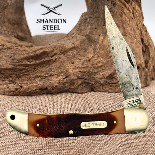 Schrade Old Timer Pioneer Slipjoint Hunting Folding Pocket Knife 123OT USA (62)