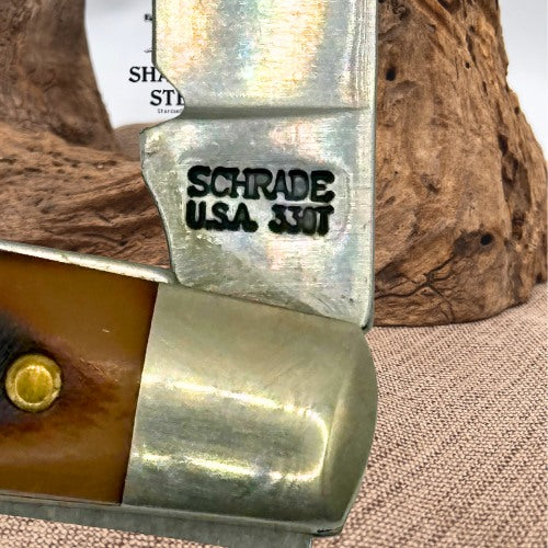 Schrade Old Timer 33OT Middleman Jack USA 2 Blade Folding Pocket Knife (67)