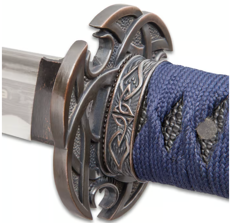 Shinwa Blue Knight Katana Damascus 747NDZ