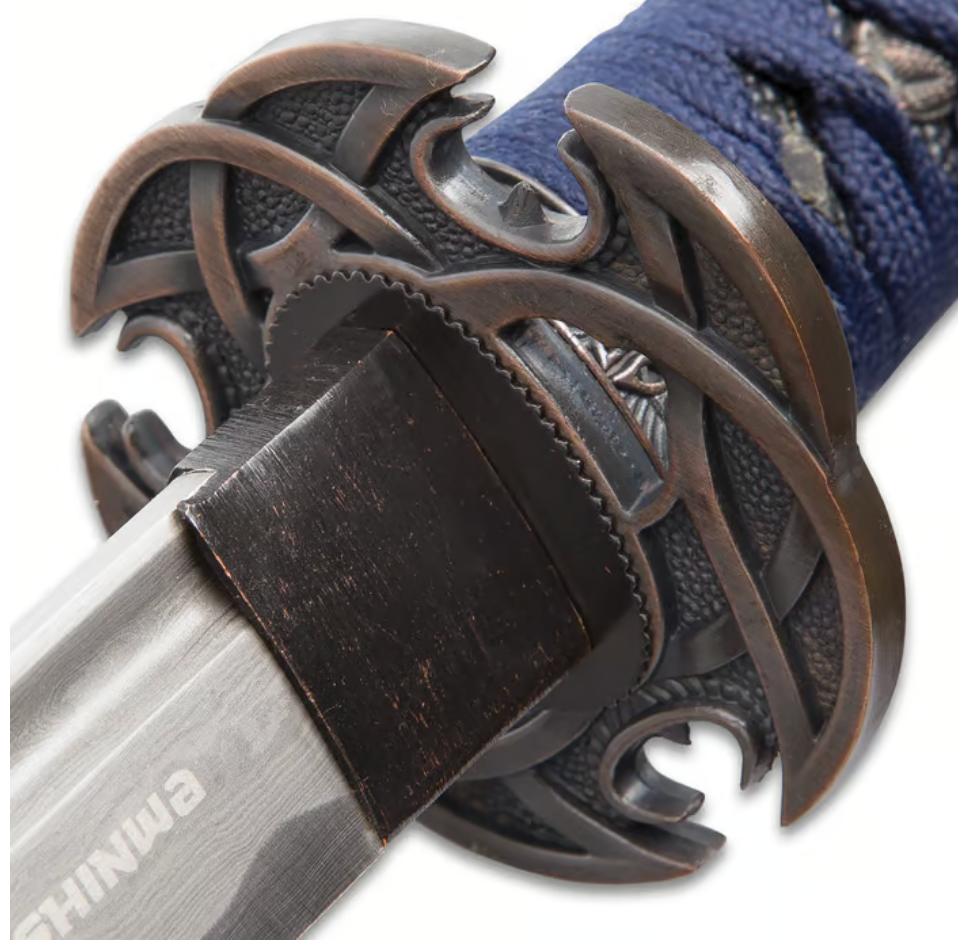 Shinwa Blue Knight Katana Damascus 747NDZ