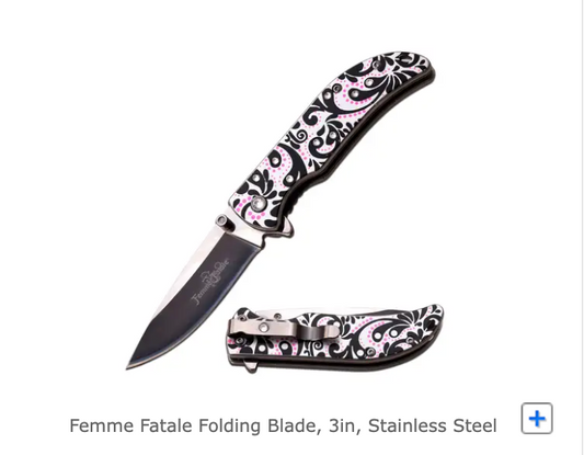 FEMME FATALE FF-A012BP SPRING ASSISTED KNIFE