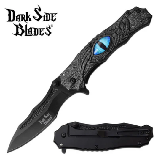 DARK SIDE BLADES DS-A073GY SPRING ASSISTED KNIFE