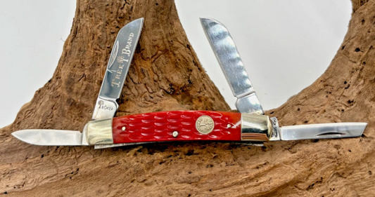 BOKER TREE BRAND REDBONE 4 BLADE CONGRESS FOLDING POCKET KNIFE 110721