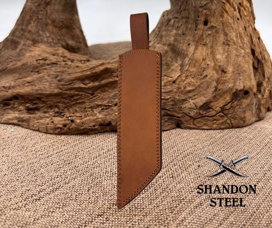 Seax Fixed Blade Red Damascus DM1368RD